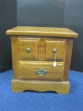 Pine 2 Drawer Night Stand