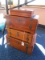 Lot - 4 Wooden Storage Boxes, 3 w/ Latch/Lock Design, 1 w/ Tuscan Dock Scene