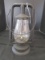 Black Metal Glass Shade Oil Lantern Dietz Fitzall N.Y. USA