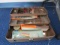 Vintage Metal Fishing Tackle Box w/ Contents, Lures, Hooks, Etc.