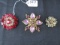 Lot - Misc. Costume Jewelry Brooches