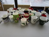 Huge Mug Lot - Misc. Mugs/Cups, Coca-Cola, Santa, Reading Rainbow, Etc.