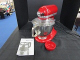 Kitchen Aid Artisan Red Metal Standing Mixer