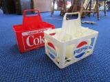 Pepsi Cola Vintage Plastic Crate, Vintage Coca-Cola Plastic Crate