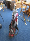 Acuity Golf Bag w/ Stand w/ Assorted Golf Clubs