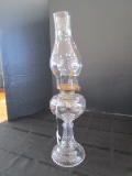 Glass Column Design Oil Lamp w/ Hurricane Glass Lamp