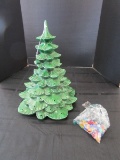 Ceramic Pre-Lit Christmas Tree 15 1/4