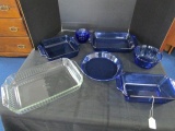 Lot - Anchor Hocking Ovenware Loaf Dish, Measuring Cup, Mixing Bowl, Baking Dish