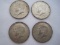 4 - 1967 Kennedy Half Dollar Coins Silver Content 40% Silver Weight .1479oz.