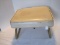 Retro Crawford Laz-E-Rest Adjustable Hassock Metal Frame/Vinyl Upholstery