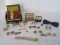 Lot - Men's Cuff Links, Bow Tie, Swank Tie Clip, Bulova Accutron Quartz/Timex Indiglo