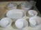 9 Pieces - Corningware French White Bakeware 4 Individual Casseroles 5 1/2