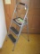 Gorilla Ladders Easy Reach 3-Step High Back Folding Stool Type III