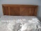 Oak Transitional Modern Design Queen Size Headboard w/ Metal Bedframe & Comforter Set