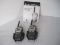 Pair - Cobra MicroTalk 2 Way Radios w/ Clip Cases