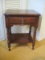 Dixie Furniture Traditional Cherry Court Collection 1 Drawer Night Stand w/ Base Shelf
