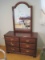 Dixie Furniture Traditional Cherry Court Collection Double Dresser