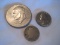 Lot - 1906 Liberty V Nickel, Eisenhower Bicentennial One Dollar Coin 1776-1976