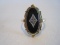 Vintage Stamped 10k Ladies Onyx Ring w/ Accent Stone