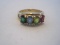 Stamped 10k Mother's Family Birthstone Ring w/ Various Color Setting