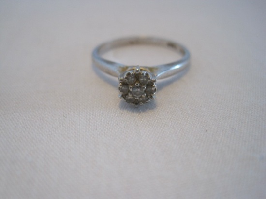 Stamped Melrose 10KP Ladies Cluster Ring