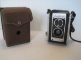 Early Kodak Dual Flex III Camera w/ Twin Kodak Lens Film 620 Imitation Leather Cover