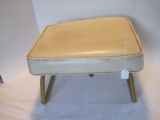 Retro Crawford Laz-E-Rest Adjustable Hassock Metal Frame/Vinyl Upholstery