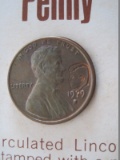 Uncirculated Lincoln-Kennedy Penny Commemorative Coin