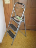 Gorilla Ladders Easy Reach 3-Step High Back Folding Stool Type III