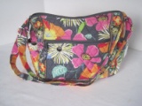 Vera Bradley Colorful Tropical Flowers Design Hand Bag Pocket Book