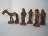 Vintage Set - 4 Syroco Hillbilly Band Musician Figurines