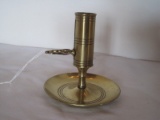 Baldvoin Brass Colonial Design Slide Adjustable Candle Stick 4 1/2