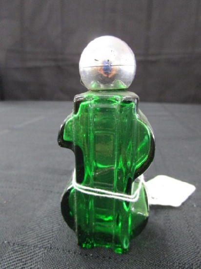 Avon "Big Spender" Green Glass Bottle Perfume