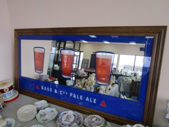 Brass & Co's Pale Ale Wall Mounted Mirror/Bar Sign w/ Wood Frame/Matt