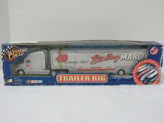 Winner's Circle NASCAR Sterling Marlin Trailer Rig 1:64 Scale 18 Wheeler