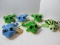 6 Wild Life Critters Pocket Pop Eyez Pond Pals Plus Toys 2 Green/Yellow Frogs