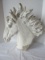 She's Wildflower Co. Plaster Stallion Horse's Head Bust Antiqued Patinas