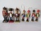 Lot - 2 Small Wood Nutcrackers 5 1/2