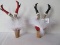 2 Novelty Christmas Mrs. Claus Wine Bottle Cork Topper High Heel Boots