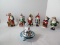 Great Lot - Old World Christmas Hand Crafted Glass Santa Claus Ornaments Glitterazzi