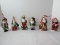 Great Lot - Old World Christmas/Joy To The World Hand Crafted Santa Claus Glass Ornaments