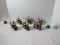 Lot - 6 Santa Claus Musical Locomotive Train Snow Globes