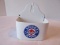 White Enamelware Wall Accent Bin Box w/ Packard Approved Service Emblem Logo