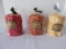 3 Thompson's Candle Co. Super Scented Large Pillar Candles Fresh Oranges, Strawberry Patch