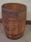 Vintage Wooden Barrel w/ Wire Bands