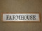 Galvanized Tin Farm House Sign in Wood Frame