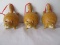 3 Midwest Gift Whimsical Fat Cat Ornaments