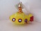 Old World Christmas Hand Blown Glass Groovy Yellow Submarine Ornament