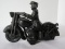 Cast Iron Patrol Motorcycle Toy