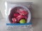 Duke's Pet Products Dog Bowl w/ Toys Pink Dog Bones/Paw Print Design Bowl